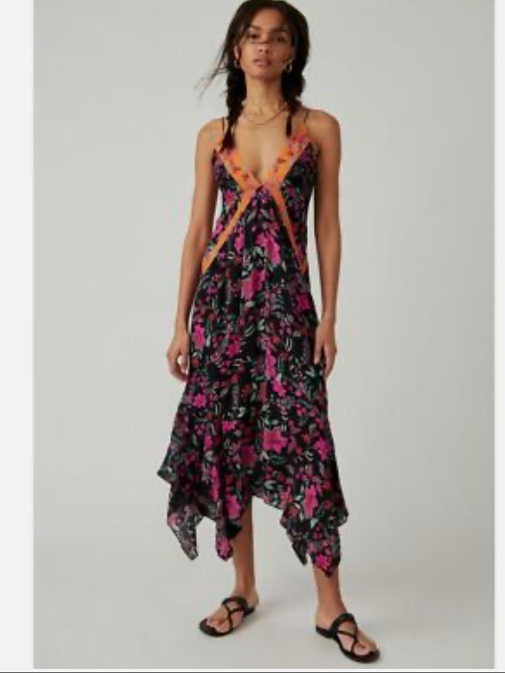 Free People There She Goes Floral Midi Slip - Picture 4 of 11
